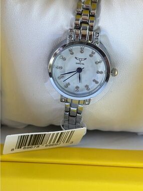 Silver Steel Band Invicta Women’s Watch New